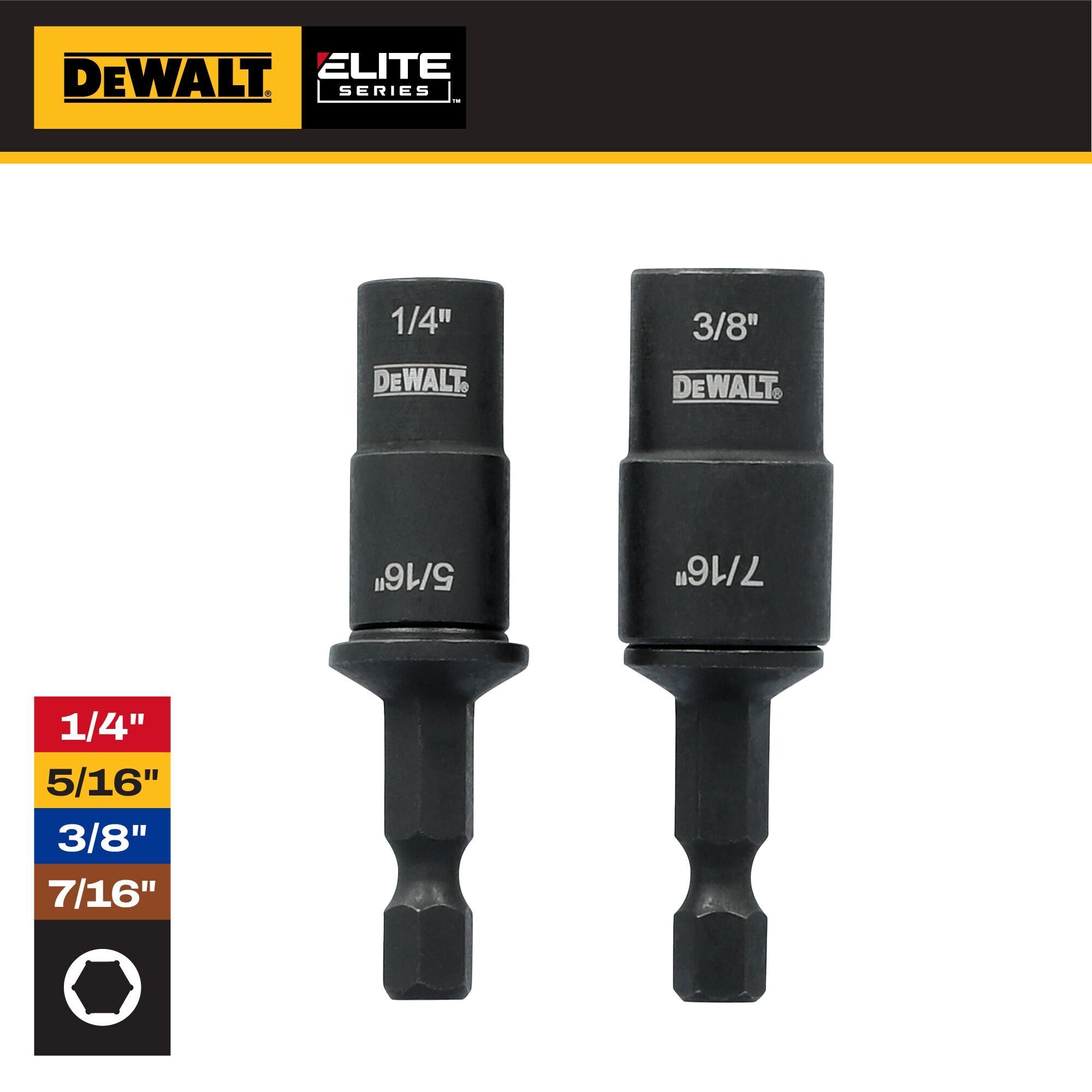 DWAFEDEND2 DEWALT ELITE SERIES Reversible Nut Driver Set (2 pc.)